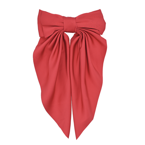 Satin Ribbon Flowing Bow Hairclip