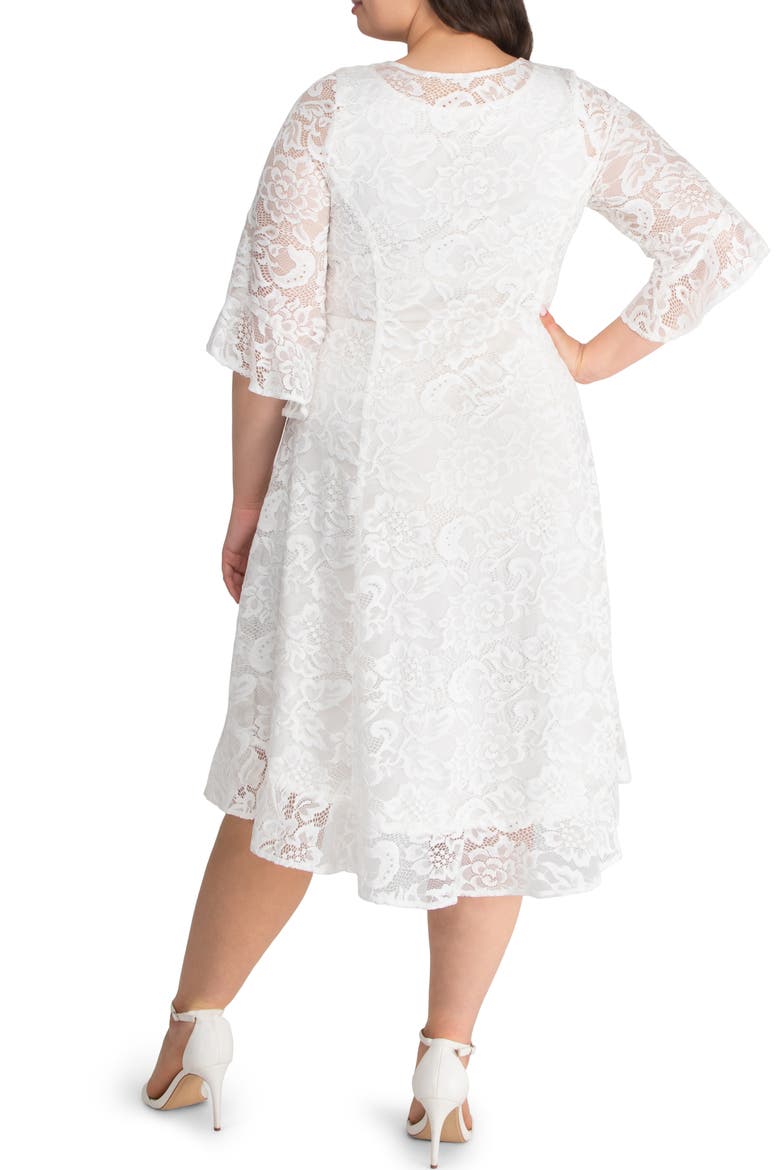 Livi Lace Cocktail Dress, Alternate, color, PEARL