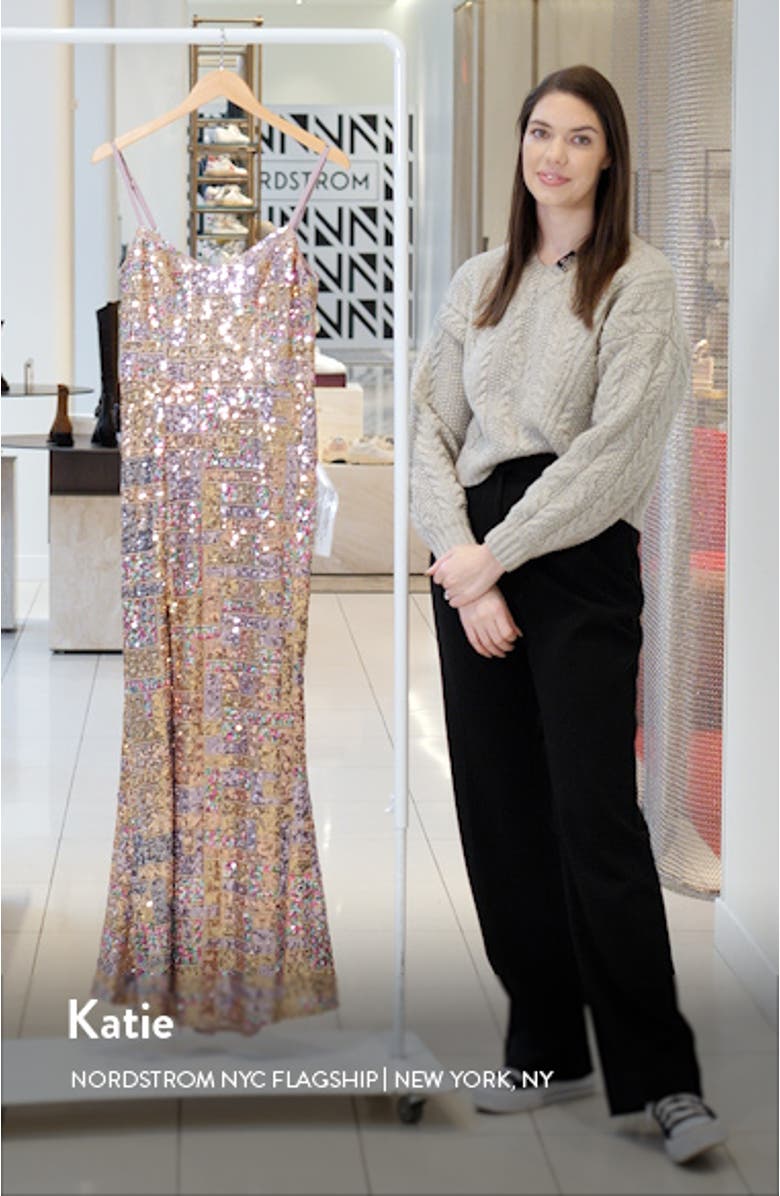 Tori Sequin Mermaid Gown, sales video thumbnail