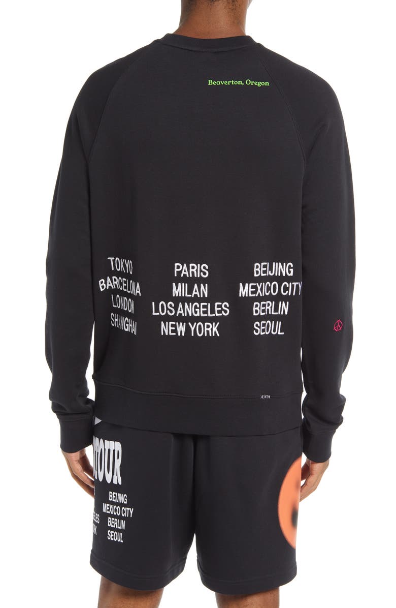 Nike Sportswear World Tour Embroidered Crewneck Sweatshirt, Alternate, color,