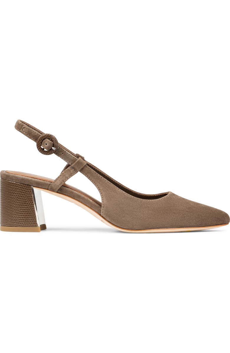 Donald Pliner Song Slingback Pointed Toe Pump, Alternate, color, Bark