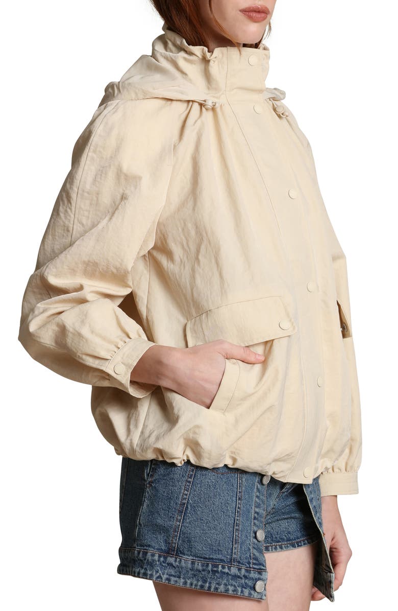 Avec Les Filles Balloon Bomber Jacket, Alternate, color, Ivory