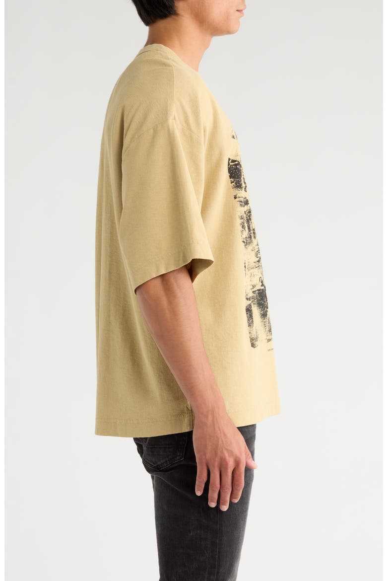 Oversize Logo Graphic T-Shirt, Alternate, color, TAN