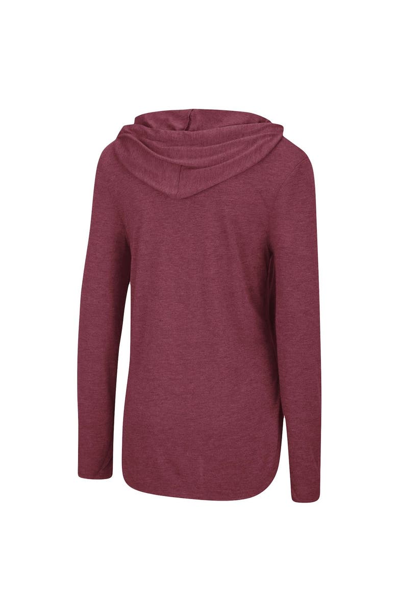 COLOSSEUM Women's Colosseum Maroon Virginia Tech Hokies Bernadette Lightweight Hooded Long Sleeve T-Shirt, Alternate, color, 