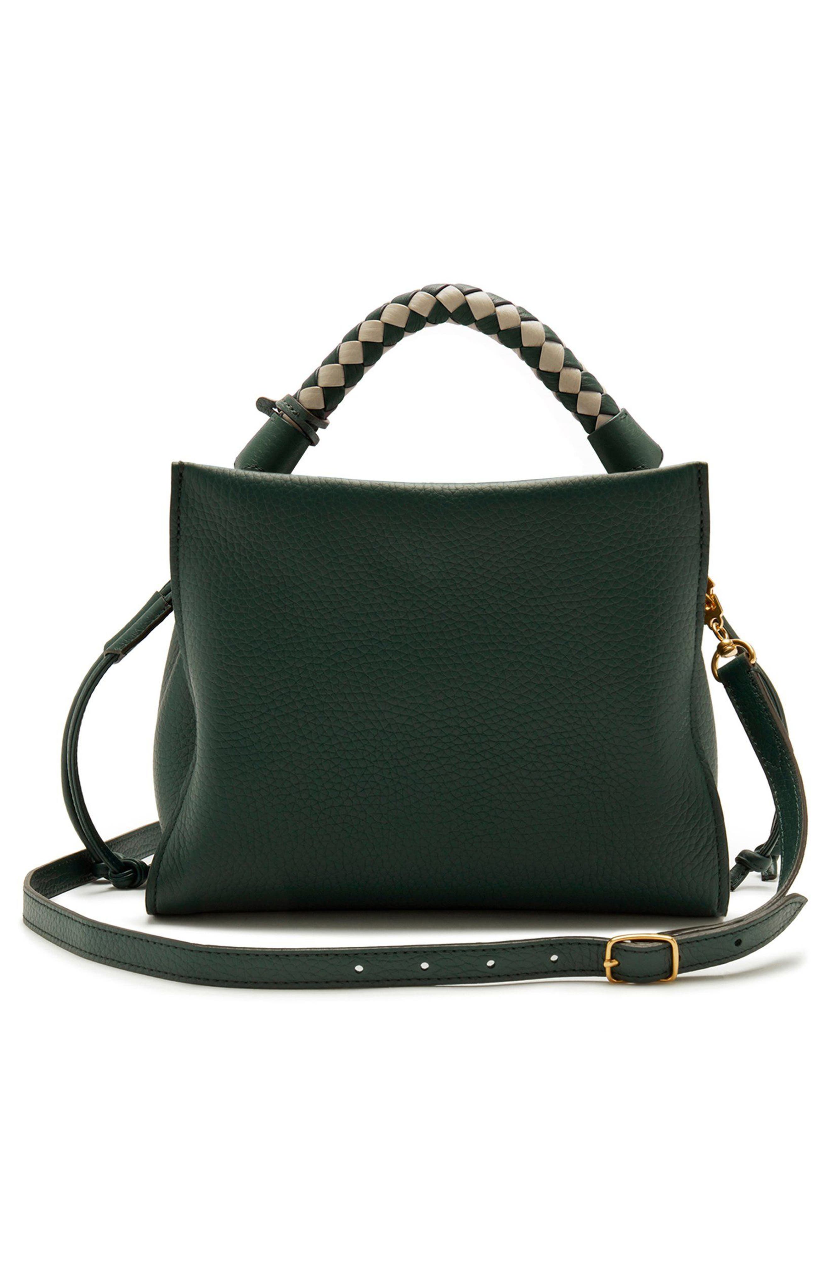 Mulberry Small Iris Leather Top Handle Bag, Alternate, color, Mulberry Green