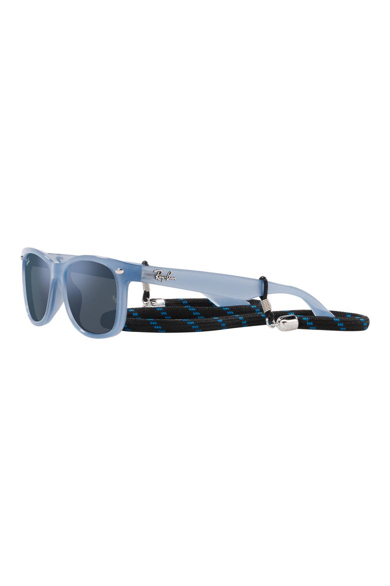 Kids' Junior Wayfarer 47mm Square Sunglasses, Alternate, color, OPAL BLUE