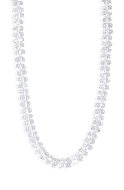 Faceted Quartz Necklace