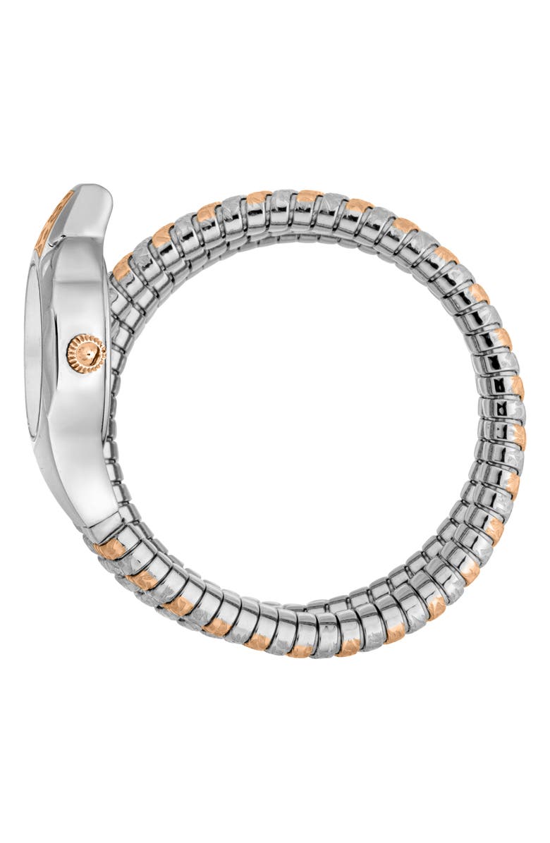 Just Cavalli Snake Wraparound Bracelet Watch, 22mm x 35mm, Alternate, color,