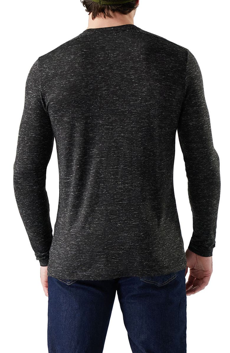 Smartwool Merino Wool Long Sleeve T-Shirt, Alternate, color, Black Heather