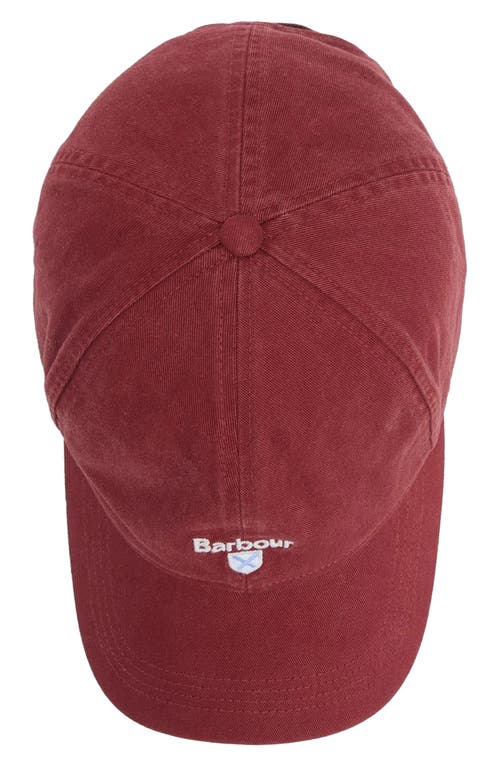 Barbour Cascade Baseball Cap In Red
