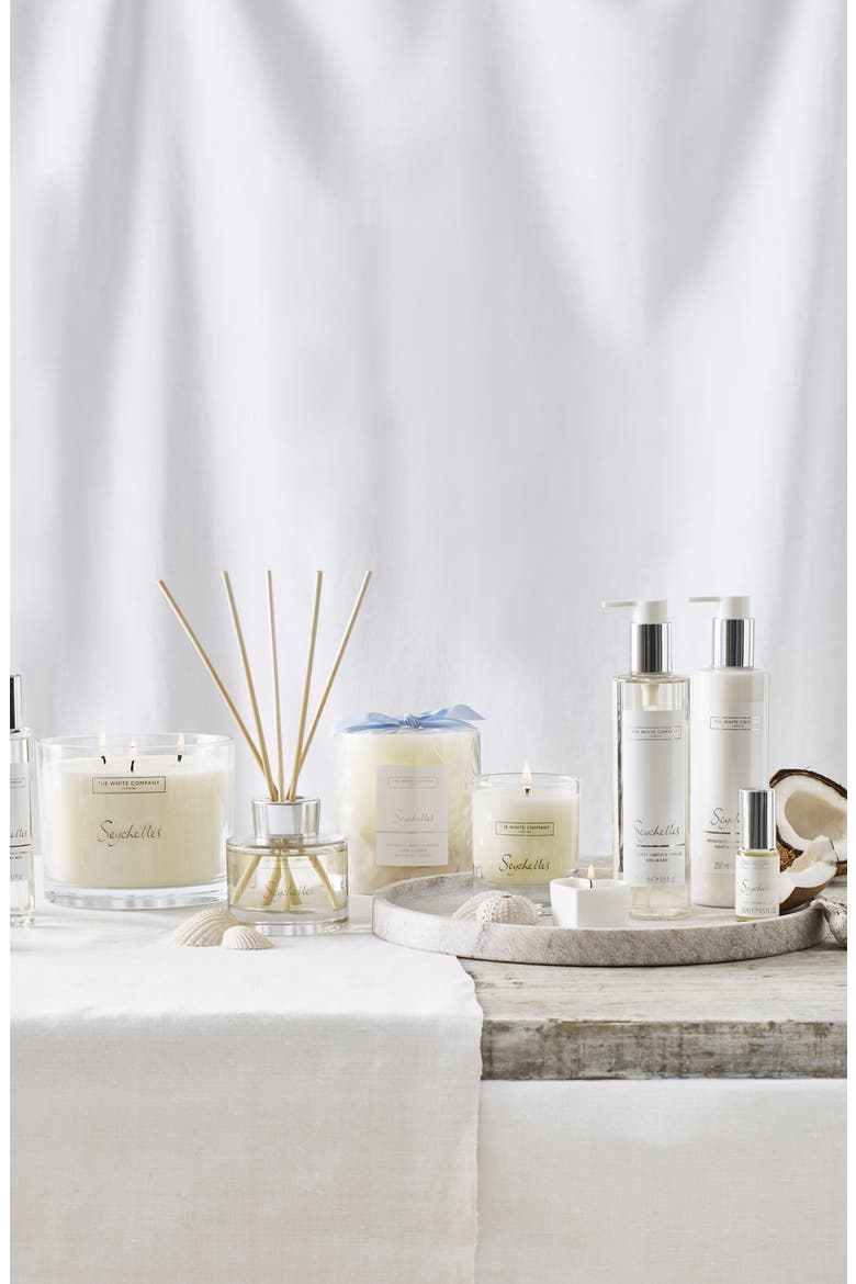 Seychelles Indulgence Scented Candle, Alternate, color, WHITE