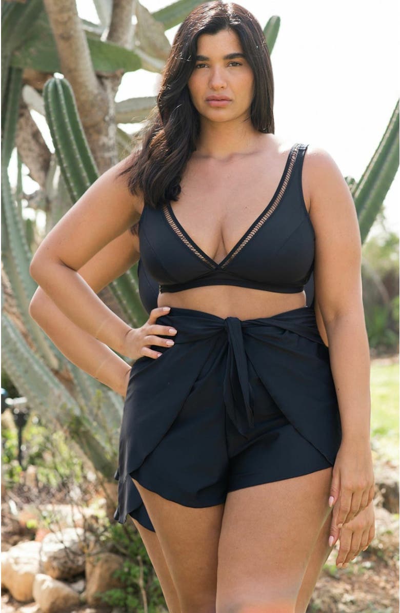 Biliblond Almog Shorts, Alternate, color, Black