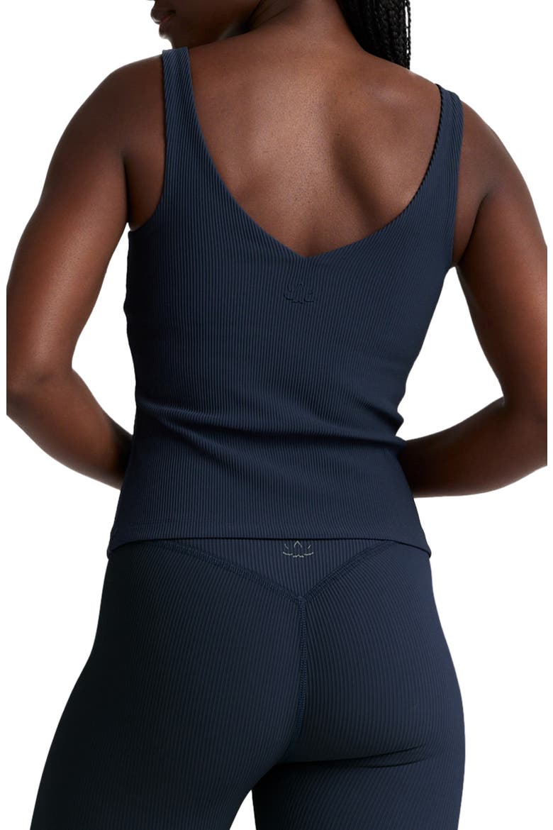 Impulse Ribbed Classic Performance Tank, Alternate, color, NOCTURNAL NAVY