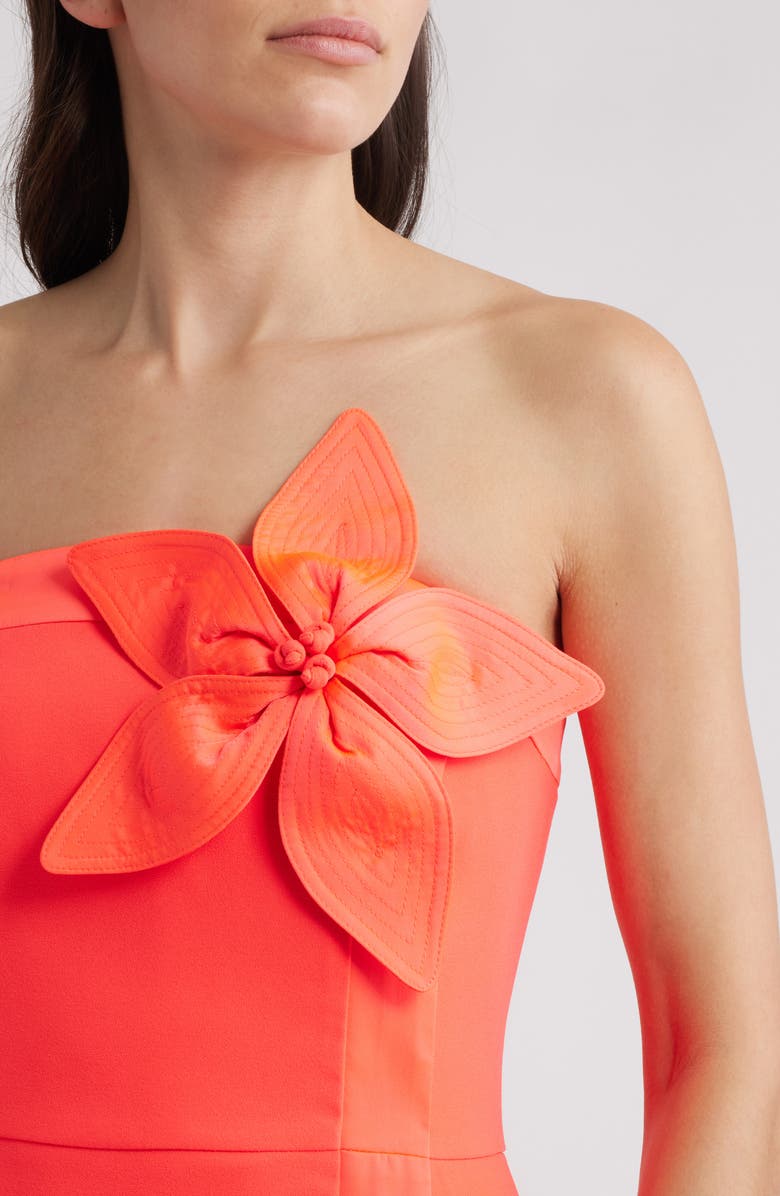 Lilly Pulitzer<sup>®</sup> Anasophia Rosette Strapless Maxi Dress, Alternate, color, Cane Coral