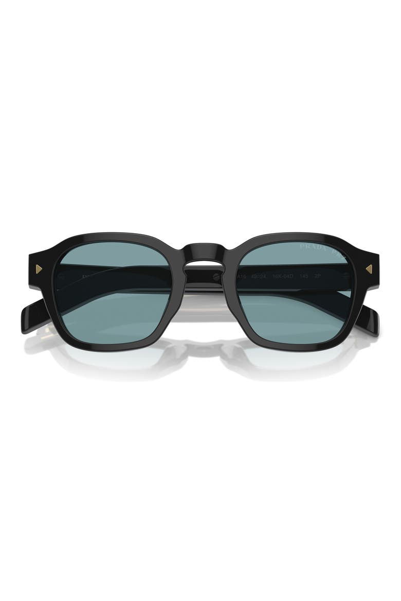 52mm Polarized Phantos Sunglasses, Alternate, color, BLACK