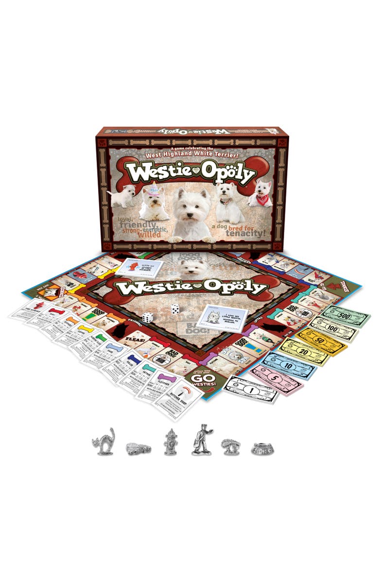 Late for the Sky Westieopoly Monopoly Board Game, Main, color, Multicolored