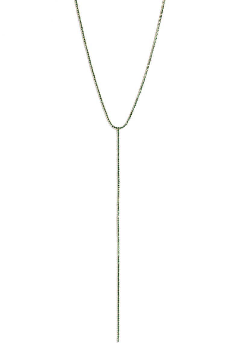 BY ADINA EDEN Tennis Lariat Necklace, Main, color,