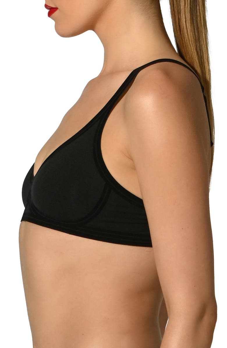 Wolford Contour Skin 3W Wireless Bra, Alternate, color, Black