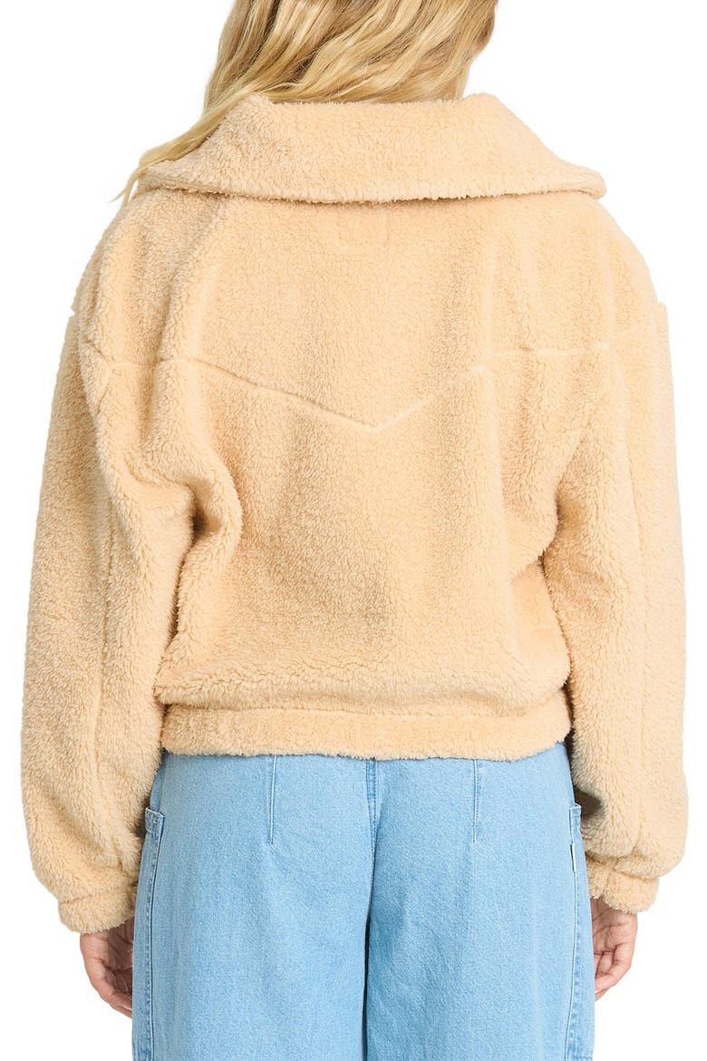 Barra Half Zip Fleece Pullover, Alternate, color, BUTTERCREAM