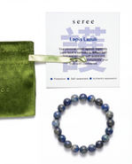 seree Manifest Collection Protection Blue Crystal Beaded Bracelet