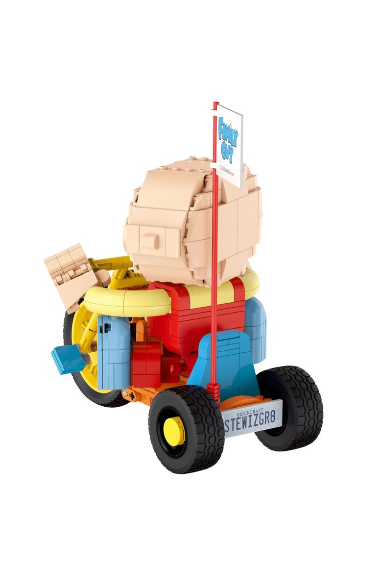 Family Guy Stewie On Trike Building Set, Alternate, color, None