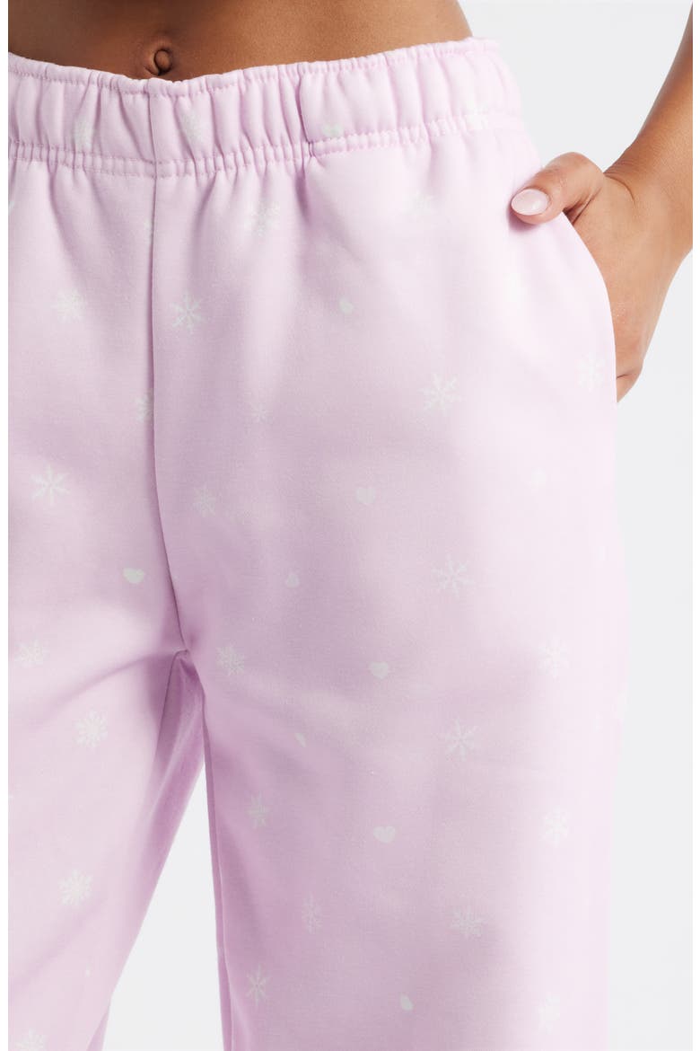 Snow Angel Core Wide Leg Sweatpants, Alternate, color, LIGHT PINK