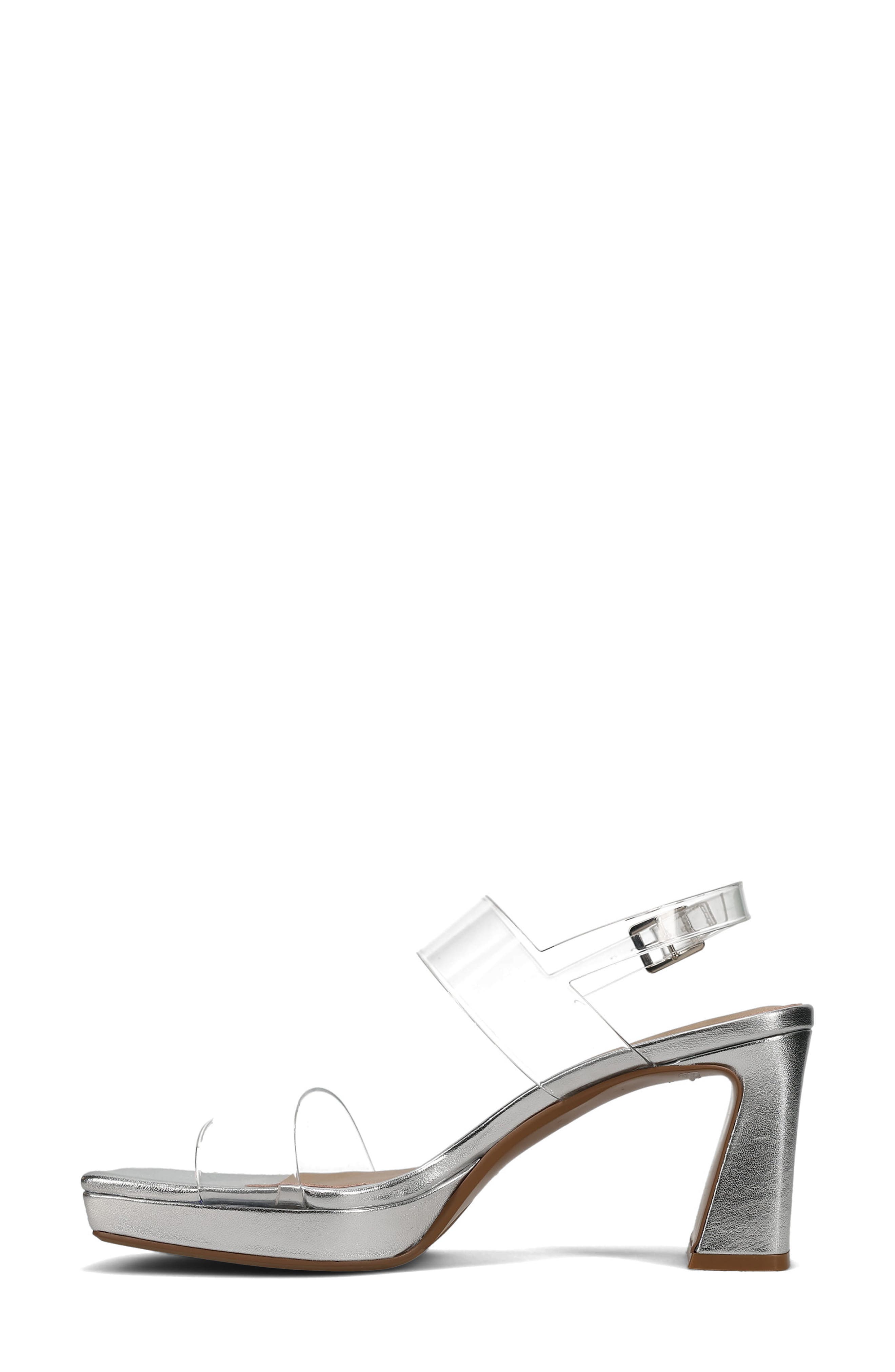 Maida Slingback Platform Sandal, Alternate, color, CLEAR