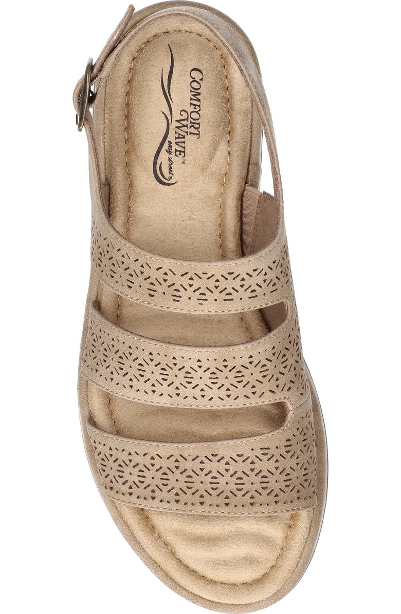 EASY STREET Link Laser Cut Slingback Sandal, Alternate, color, Natural