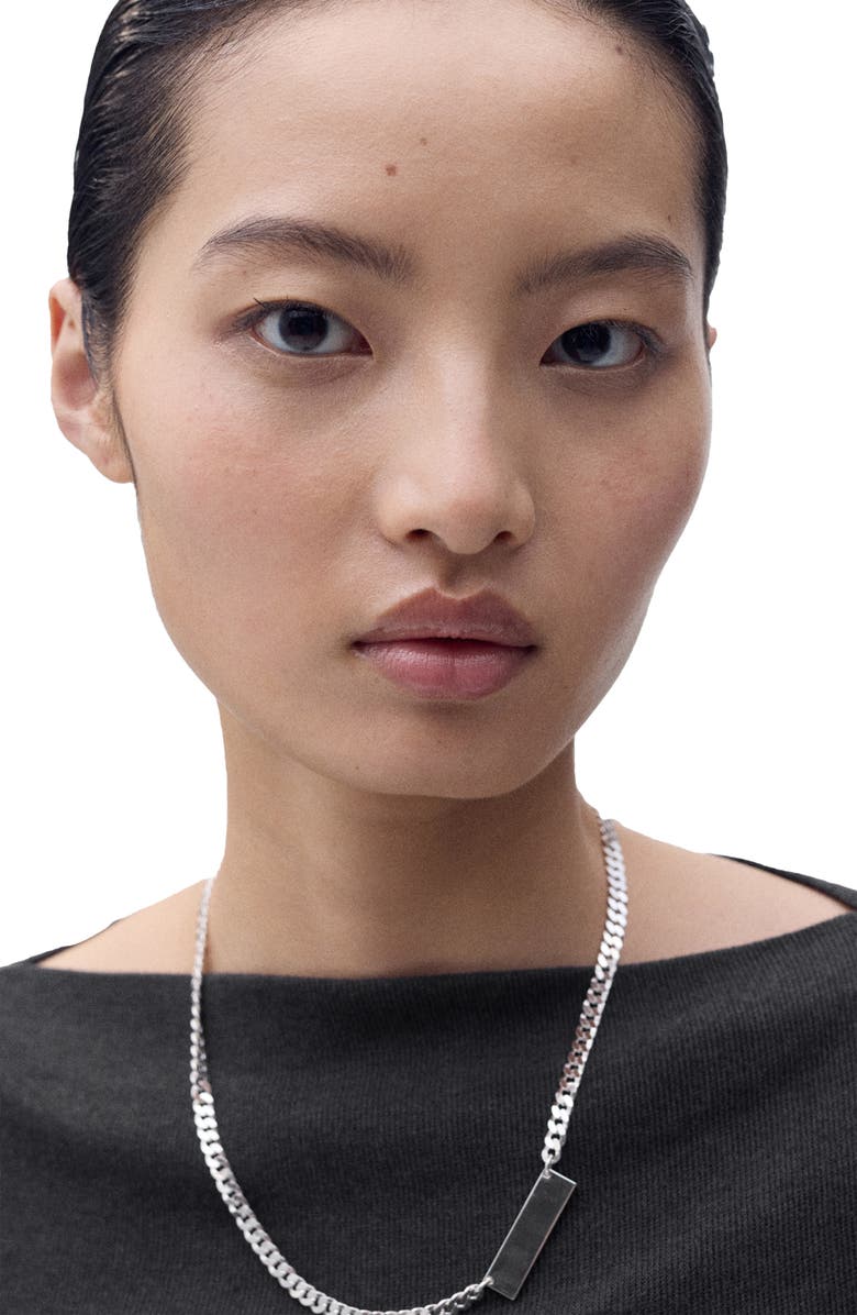 MANGO Boat Neck Long Sleeve T-Shirt, Alternate, color, Charcoal