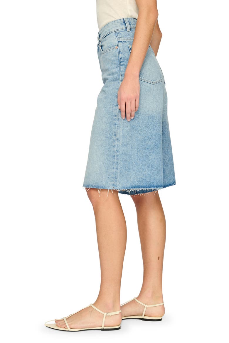 Lucila High Waist Cutoff Bermuda Denim Shorts, Alternate, color, CLEAR SKY VINTAGE