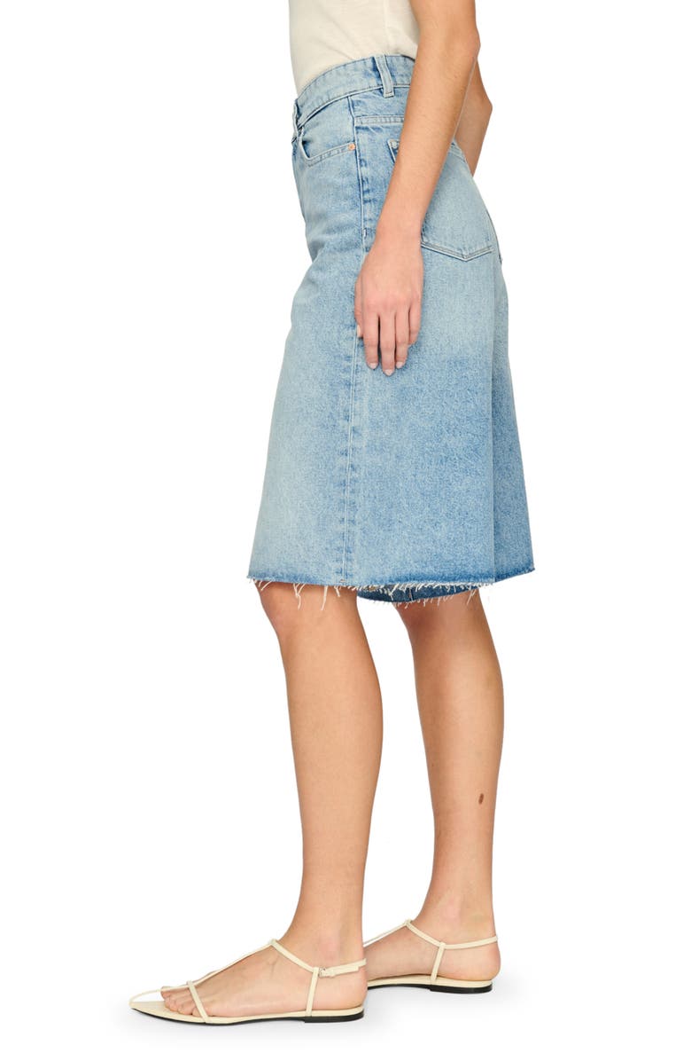 DL1961 Lucila High Waist Cutoff Bermuda Denim Shorts, Alternate, color, Clear Sky Vintage