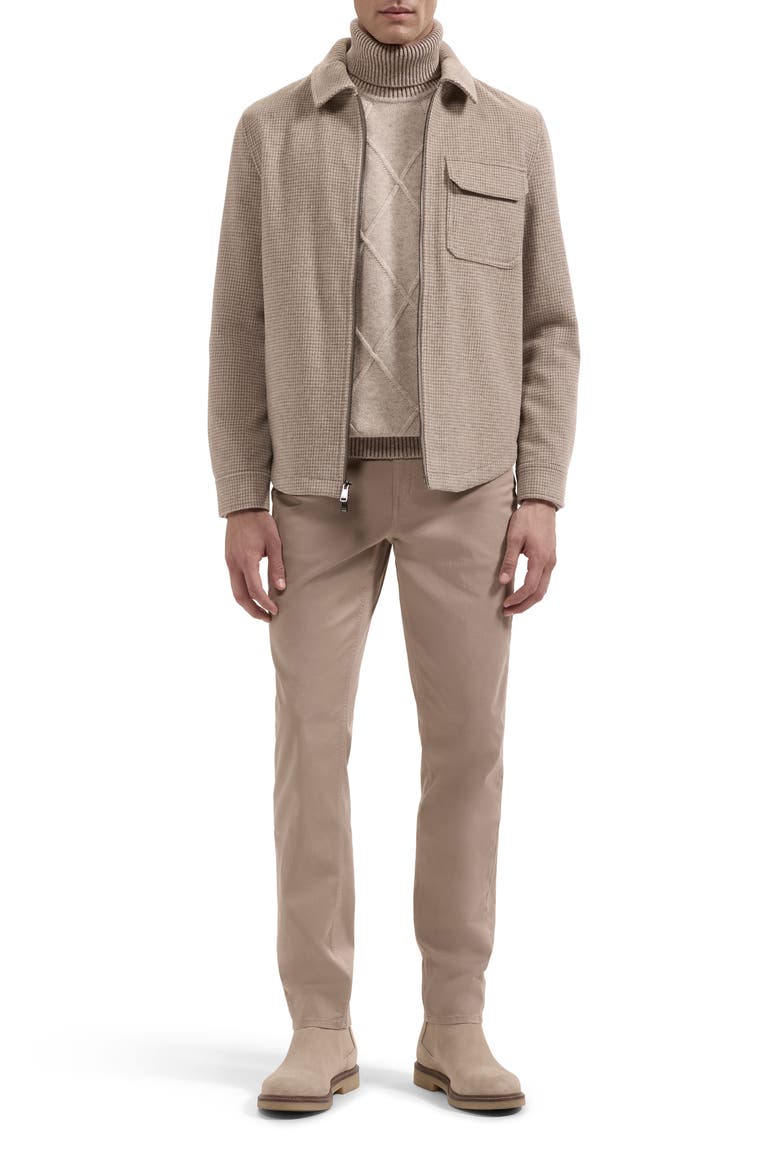 Wool Blend Shirt Jacket, Alternate, color, COBBLESTONE