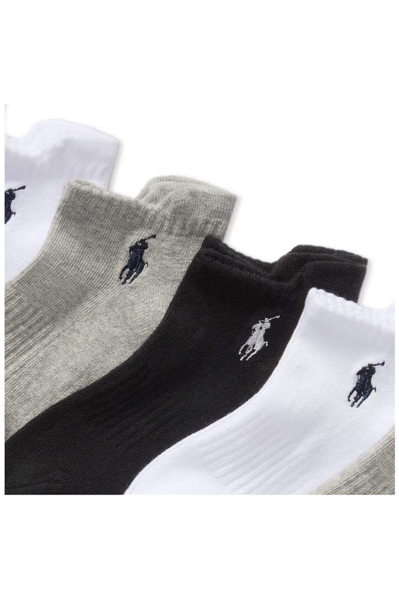Assorted 6-Pack Cushioned Tab Ankle Socks, Alternate, color, GHAST