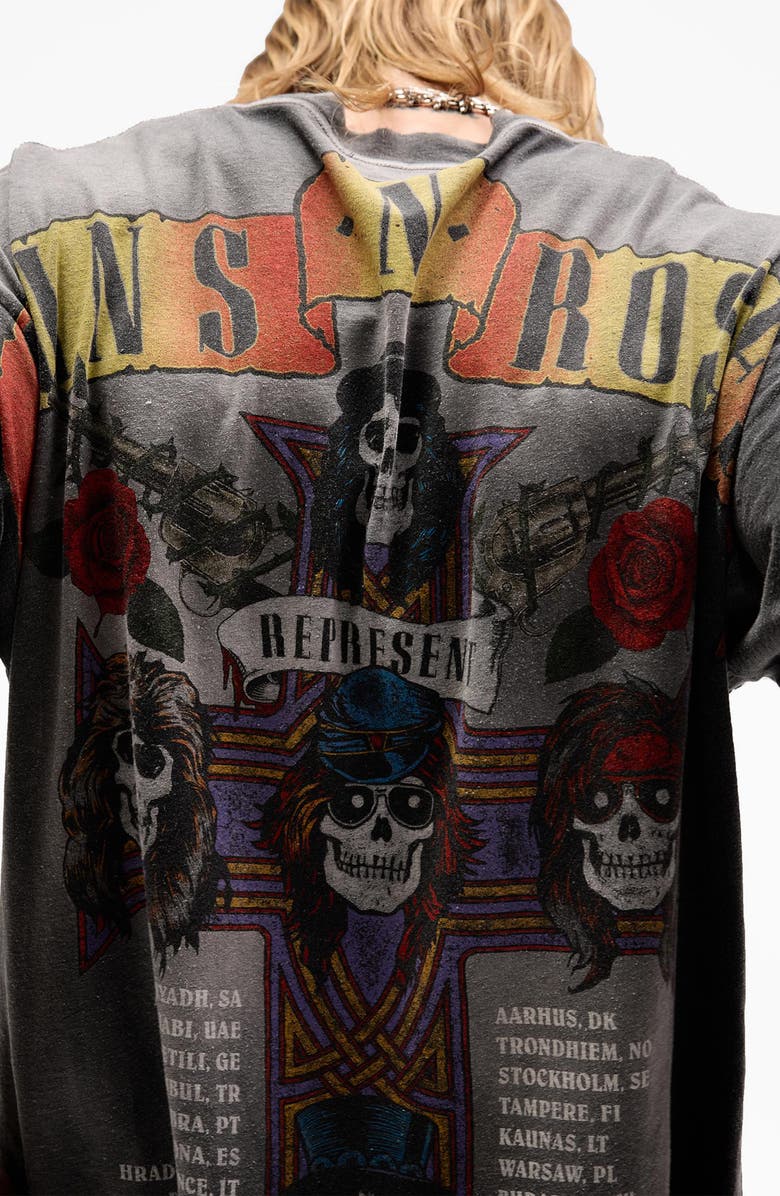 Represent G 'n' R Tour T-Shirt, Alternate, color, Stained Black