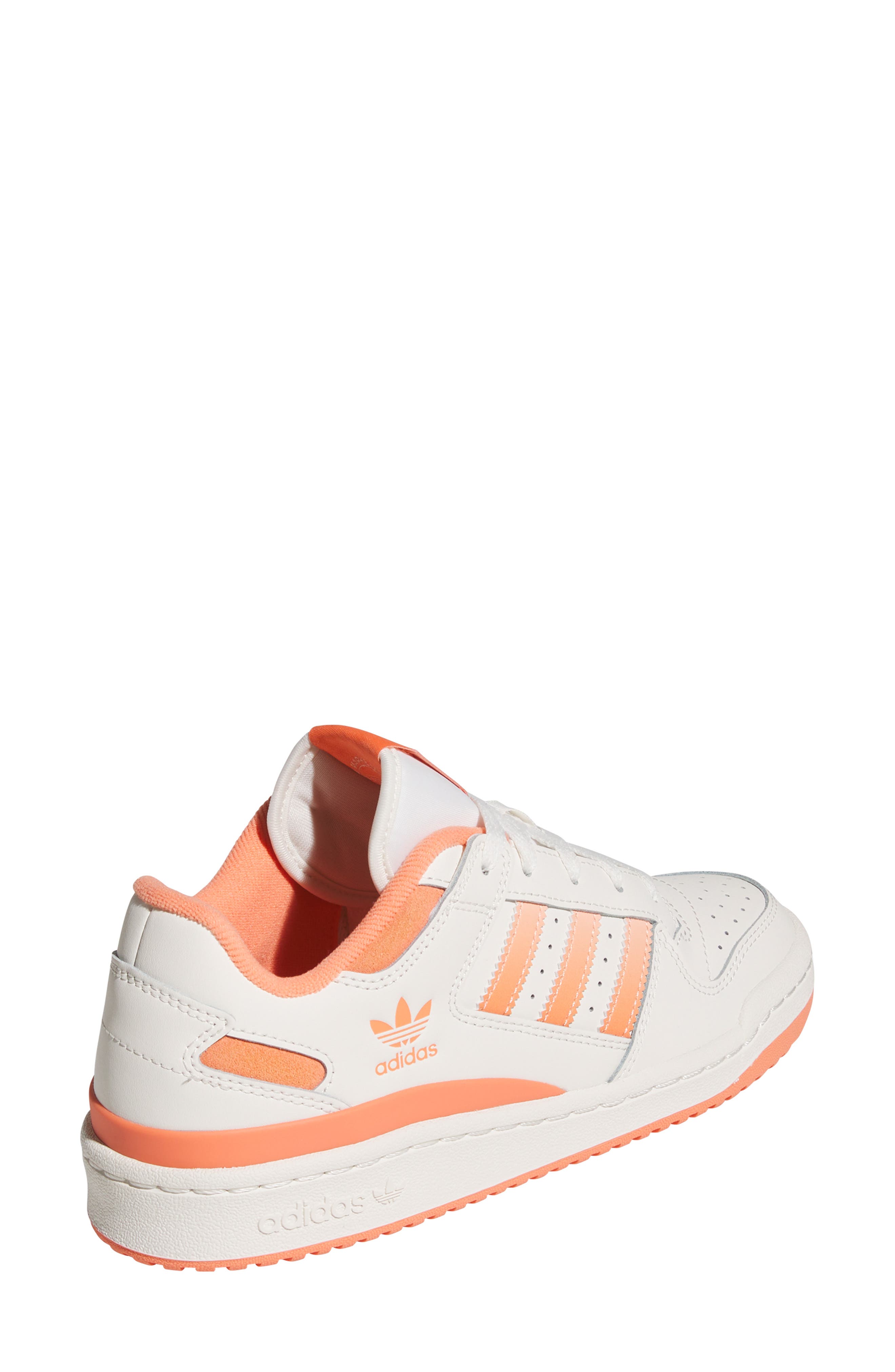 adidas Forum Low CL Basketball Sneaker, Alternate, color, Cloud White/ Pink/ Semi Coral