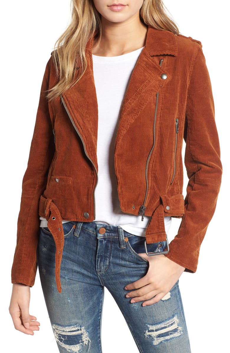 BLANKNYC Corduroy Moto Jacket, Main, color, 