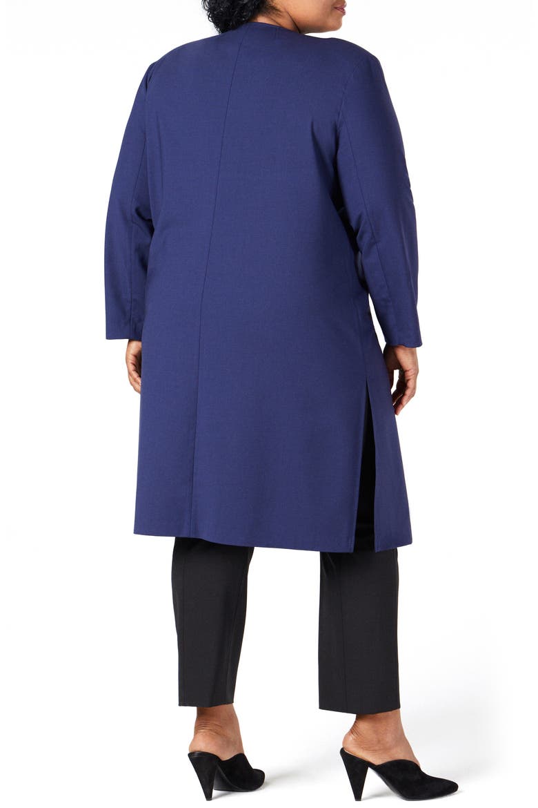 Wool Blend Coat, Alternate, color, NAVY