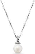David Yurman Solari Pendant Necklace with Pearl & Diamonds in 18K Gold