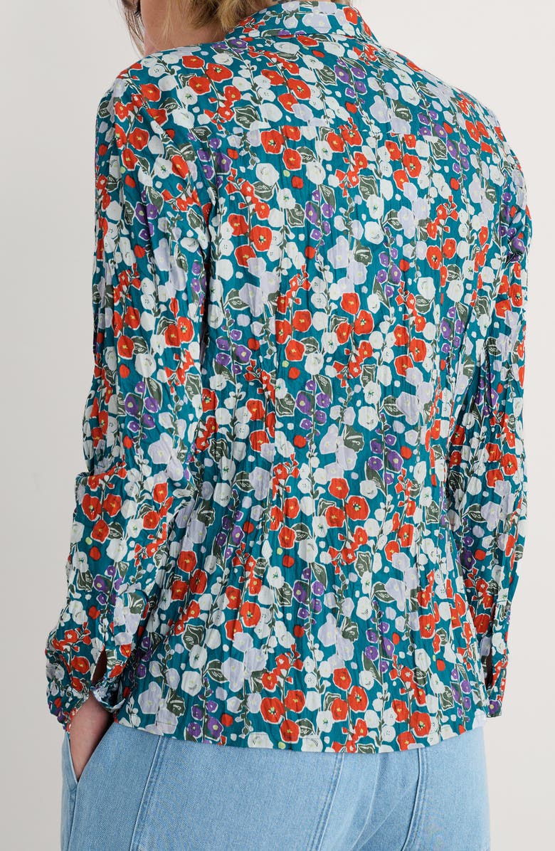 Seasalt Cornwall Larissa Floral Organic Cotton Button-Up Shirt, Alternate, color, 