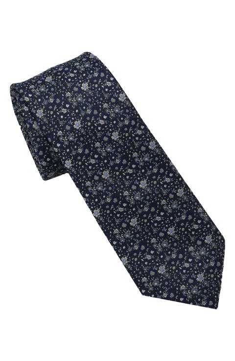 Micro Floral Slim Tie
