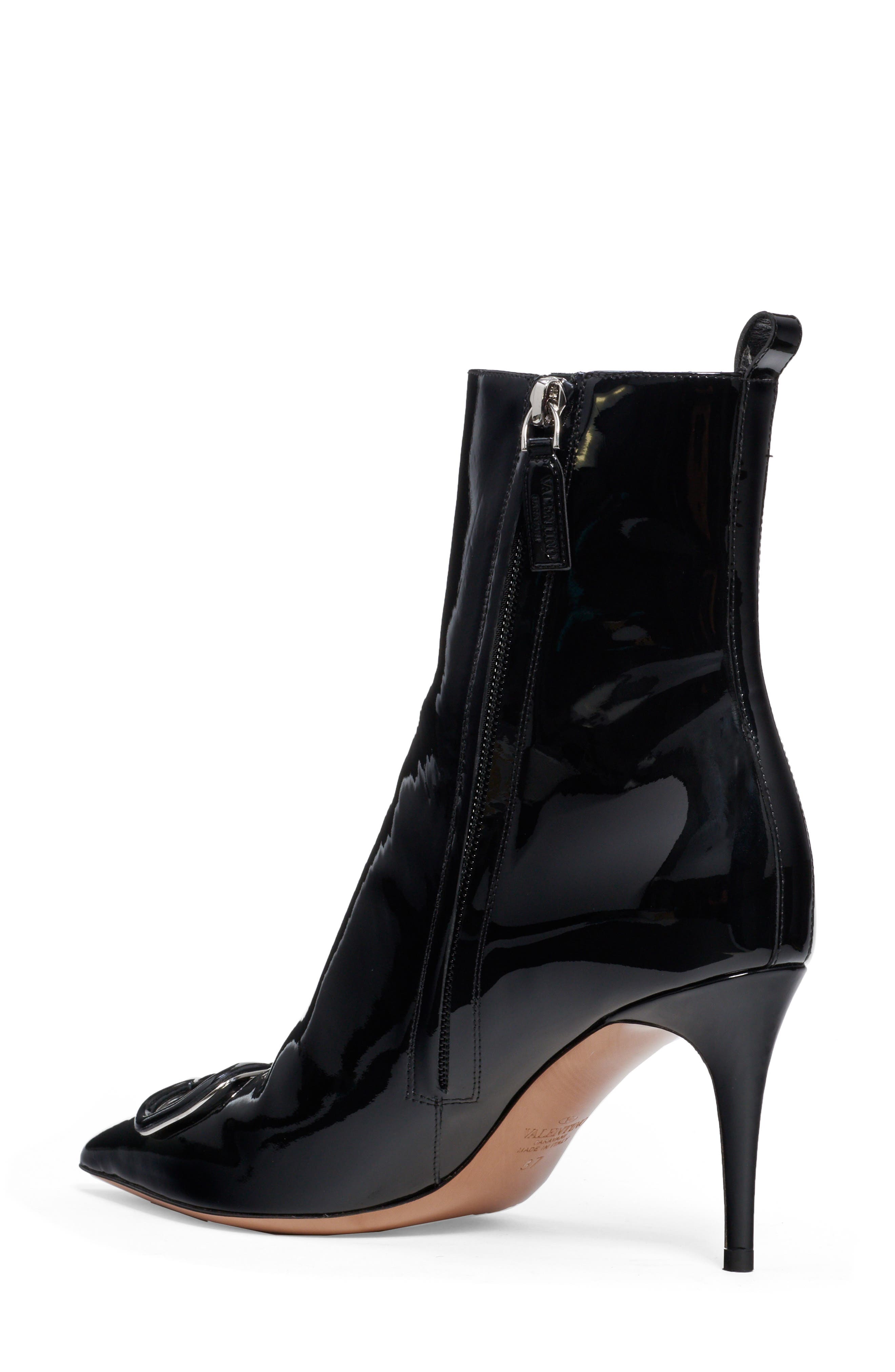 Valentino Garavani VLOGO Patent Bootie, Alternate, color, 