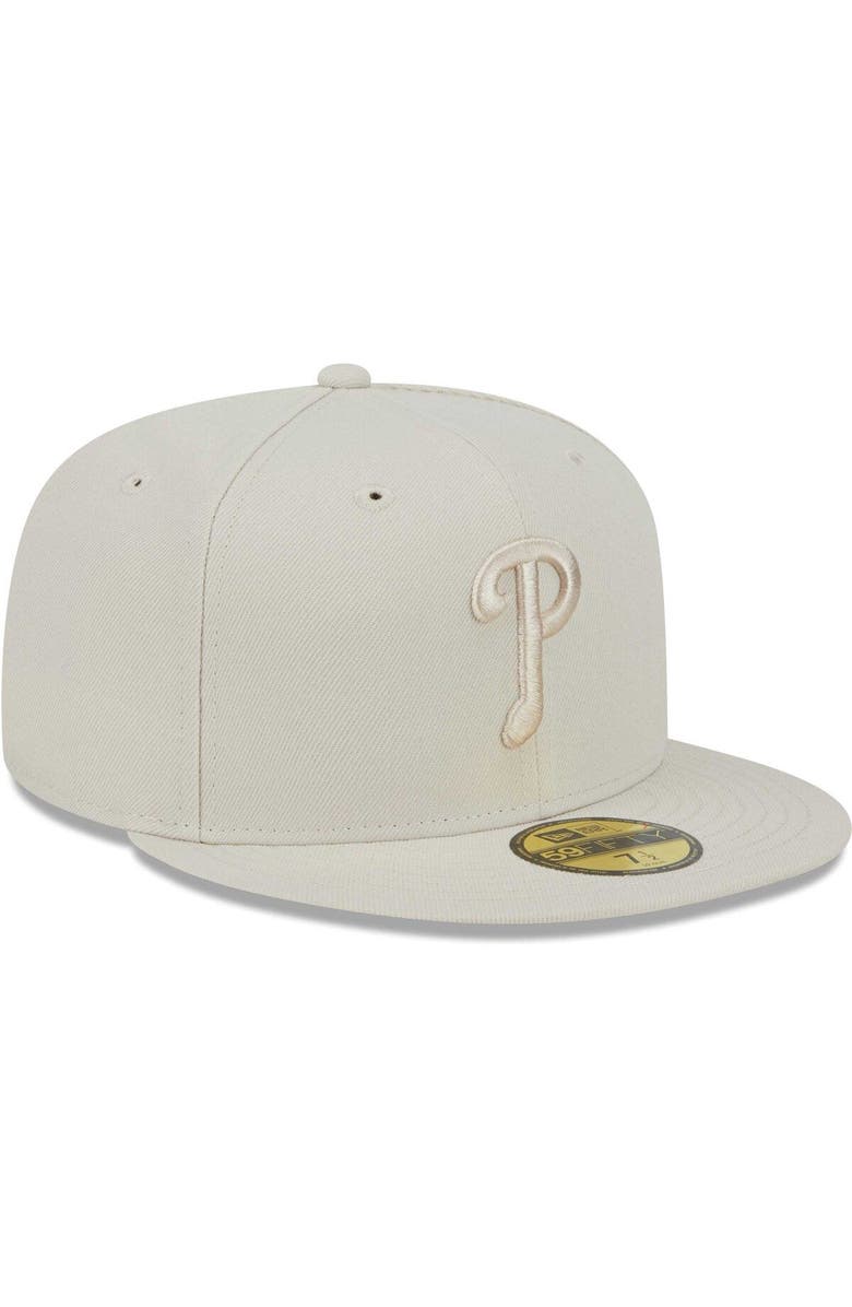 New Era Men's New Era Khaki Philadelphia Phillies Tonal 59FIFTY Fitted Hat, Alternate, color, 
