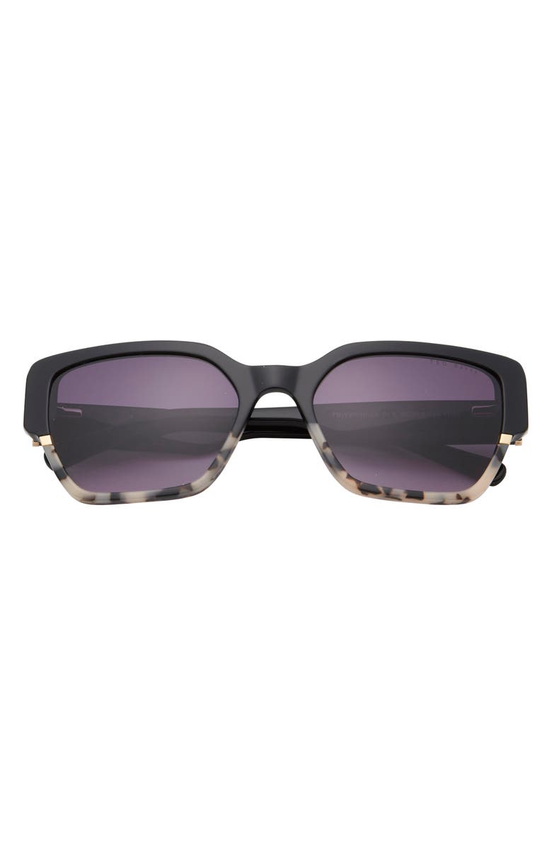 Ted Baker London 56mm Square Sunglasses, Main, color, Black