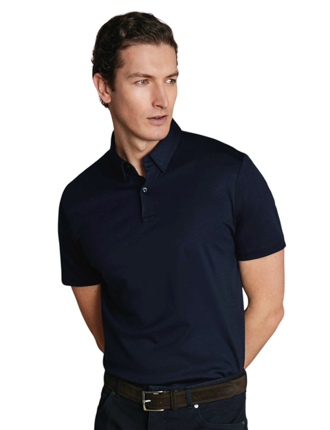 Plain Short Sleeve Jersey Polo