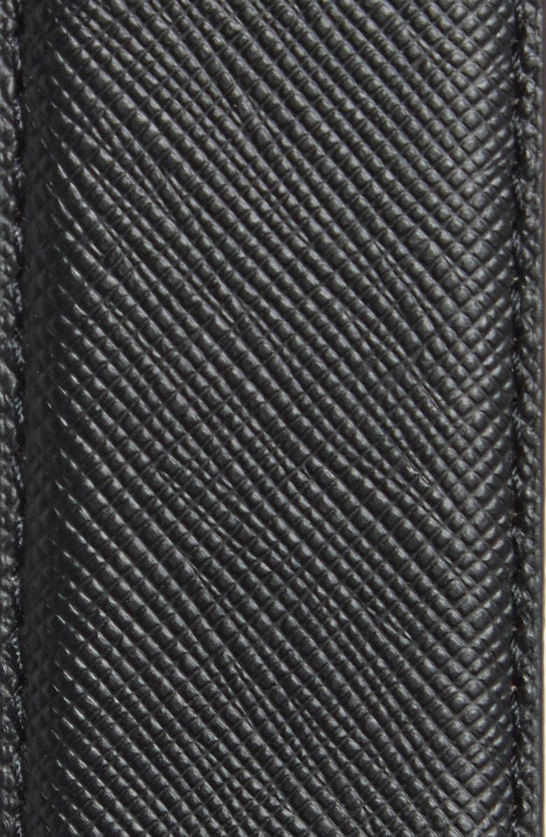 Steve Madden Leather Belt, Alternate, color, Black / Brown