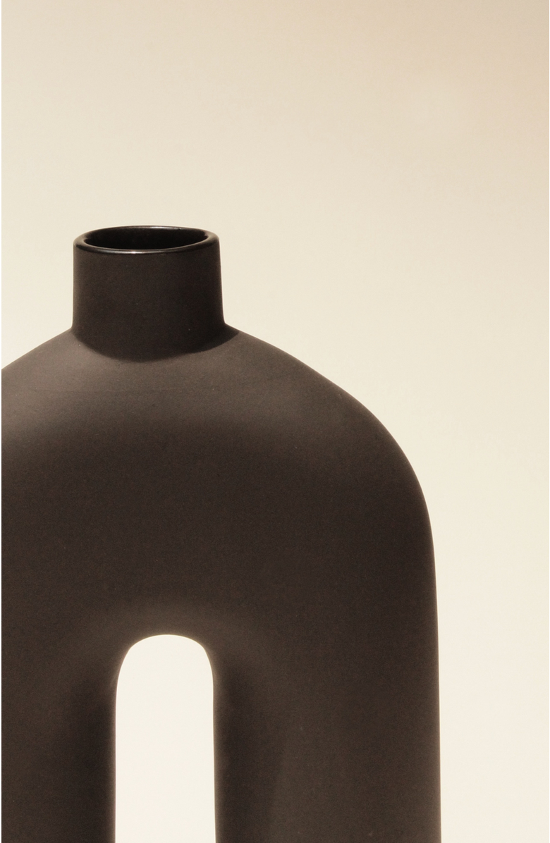 Osmos Studio Ozo Vase, Alternate, color, Off Black