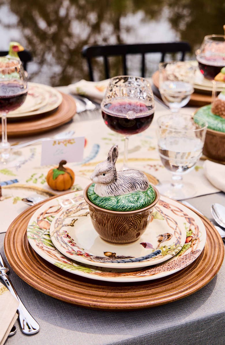 Juliska Forest Walk Rabbit Covered Bowl, Alternate, color, Multi