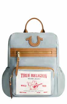 True Religion Buddha Pocket Denim Backpack