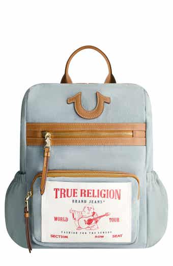 True Religion Buddha Pocket Denim Backpack