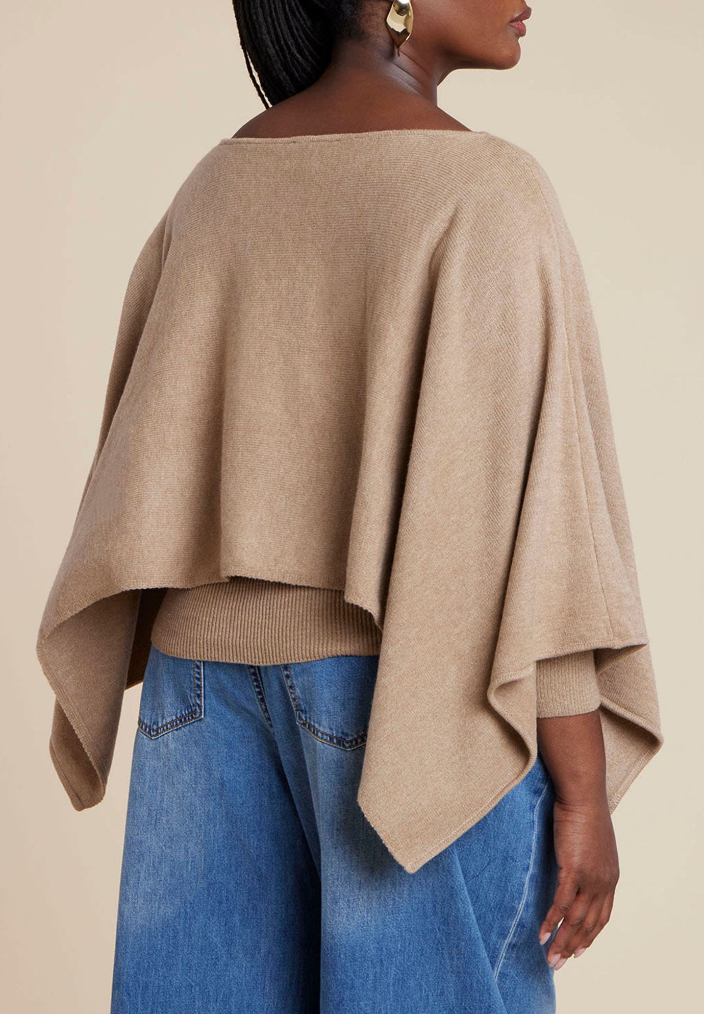Layered Cape Sweater - image 2
